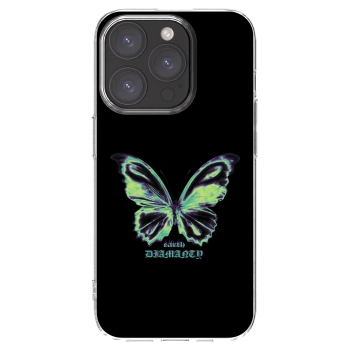 Picasee Apple iPhone 15 Pro Hülle - Transparentes Silikon - Diamanty Blue