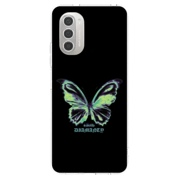 Picasee Motorola Moto G51 Hülle - Transparentes Silikon - Diamanty Blue