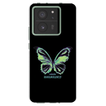 Picasee Xiaomi 13T Hülle - Transparentes Silikon - Diamanty Blue