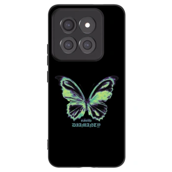 Picasee Xiaomi 14 Pro Hülle - Schwarzes Silikon - Diamanty Blue