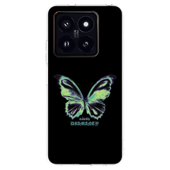 Picasee Xiaomi 14 Pro Hülle - Transparentes Silikon - Diamanty Blue