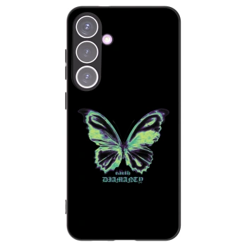 Picasee Samsung Galaxy S24+ S926B 5G Hülle - Schwarzes Silikon - Diamanty Blue