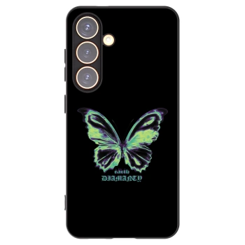Picasee Samsung Galaxy S24 S921B 5G Hülle - Schwarzes Silikon - Diamanty Blue