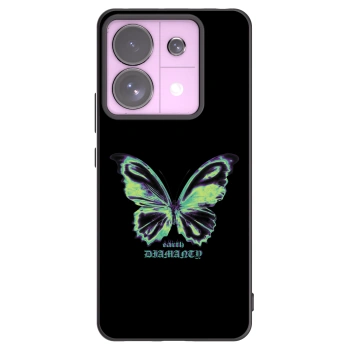 Picasee Xiaomi Redmi Note 13 Pro 5G Hülle - Schwarzes Silikon - Diamanty Blue