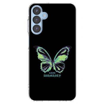 Picasee Samsung Galaxy A15 A156B 5G Hülle - Transparentes Silikon - Diamanty Blue