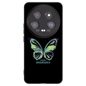 Picasee Xiaomi 14 Ultra Hülle - Schwarzes Silikon - Diamanty Blue