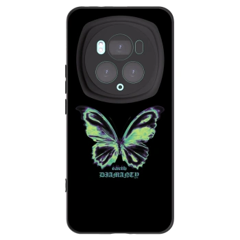 Picasee Honor Magic6 Pro Hülle - Schwarzes Silikon - Diamanty Blue