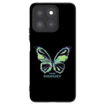 Picasee Honor X8b Hülle - Schwarzes Silikon - Diamanty Blue