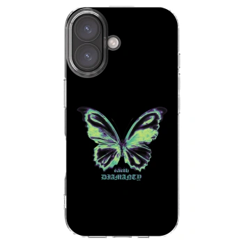 Picasee Apple iPhone 16 Hülle - Transparentes Silikon - Diamanty Blue