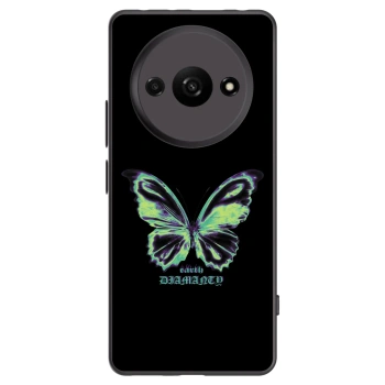 Picasee Xiaomi Redmi A3 Hülle - Schwarzes Silikon - Diamanty Blue