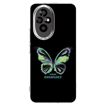 Picasee Honor 200 Pro 5G Hülle - Transparentes Silikon - Diamanty Blue