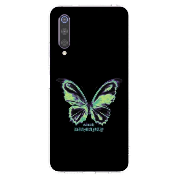 Picasee Xiaomi Mi 9 Hülle - Transparentes Silikon - Diamanty Blue