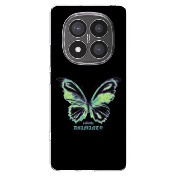 Picasee Xiaomi Redmi Note 14 Pro+ 5G Hülle - Transparentes Silikon - Diamanty Blue