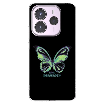 Picasee Xiaomi Redmi Note 14 5G Hülle - Transparentes Silikon - Diamanty Blue