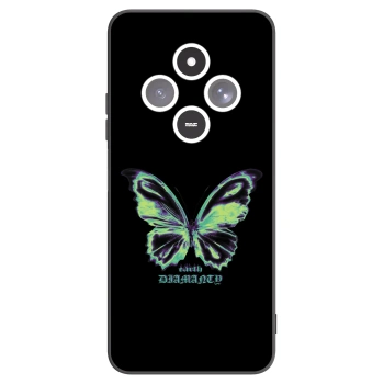 Picasee Xiaomi Redmi 14C Hülle - Schwarzes Silikon - Diamanty Blue