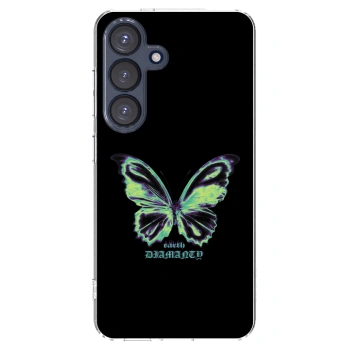 Picasee Samsung Galaxy S25 5G Hülle - Transparentes Silikon - Diamanty Blue