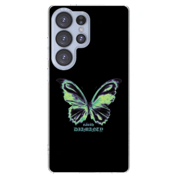 Picasee Samsung Galaxy S25 Ultra 5G Hülle - Transparentes Silikon - Diamanty Blue