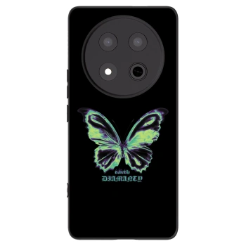 Picasee Honor Magic7 Lite 5G Hülle - Schwarzes Silikon - Diamanty Blue