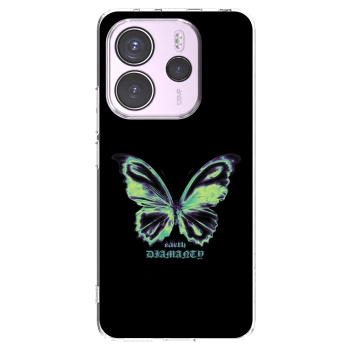 Picasee Xiaomi Redmi Note 14 4G Hülle - Transparentes Silikon - Diamanty Blue