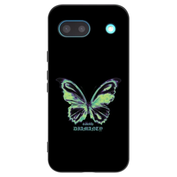 Picasee Google Pixel 8a Hülle - Schwarzes Silikon - Diamanty Blue