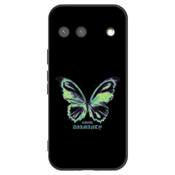Picasee Google Pixel 9 Hülle - Schwarzes Silikon - Diamanty Blue