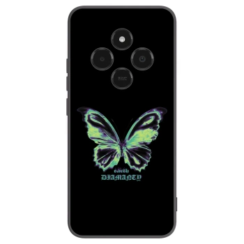 Picasee Xiaomi Poco C75 Hülle - Schwarzes Silikon - Diamanty Blue