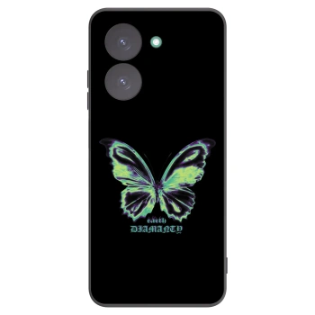 Picasee Xiaomi Redmi A5 Hülle - Schwarzes Silikon - Diamanty Blue