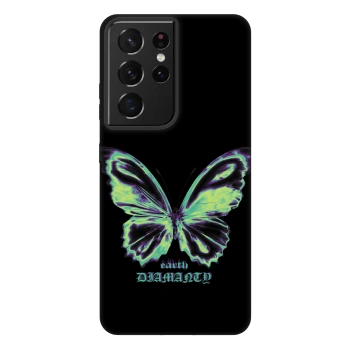 Picasee Fashion Case für Samsung Galaxy S21 Ultra 5G G998B - Diamanty Blue