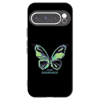 Picasee Google Pixel 9 Pro XL Hülle - Schwarzes Silikon - Diamanty Blue