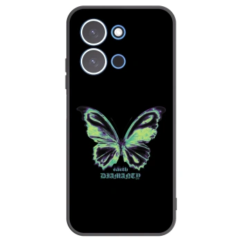 Picasee Xiaomi Redmi 15C 4G Hülle - Schwarzes Silikon - Diamanty Blue