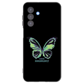 Picasee Samsung Galaxy A17 5G Hülle - Schwarzes Silikon - Diamanty Blue