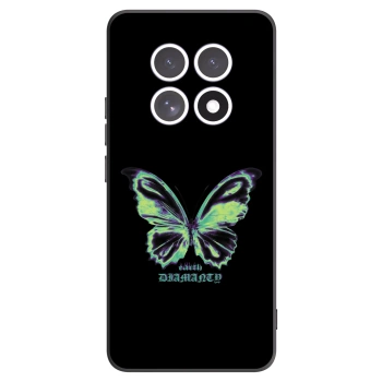 Picasee Xiaomi Redmi Note 15 Hülle - Schwarzes Silikon - Diamanty Blue