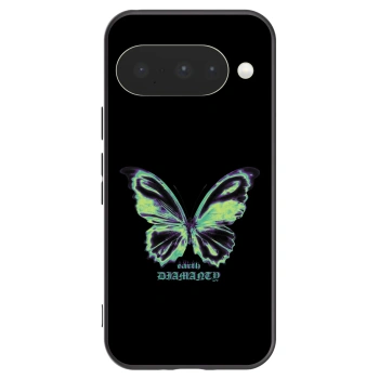Picasee Google Pixel 10 Hülle - Schwarzes Silikon - Diamanty Blue