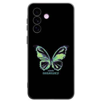 Picasee Samsung Galaxy A57 5G Hülle - Schwarzes Silikon - Diamanty Blue