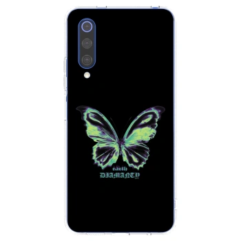 Picasee Xiaomi Mi 9 SE Hülle - Transparentes Silikon - Diamanty Blue