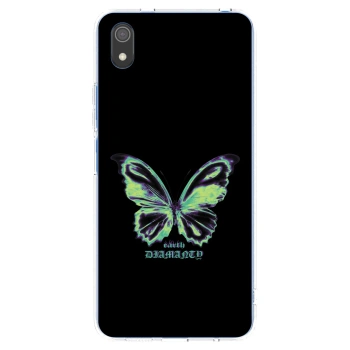 Picasee Xiaomi Redmi 7A Hülle - Transparentes Silikon - Diamanty Blue
