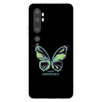 Picasee Xiaomi Mi Note 10 (Pro) Hülle - Transparentes Silikon - Diamanty Blue