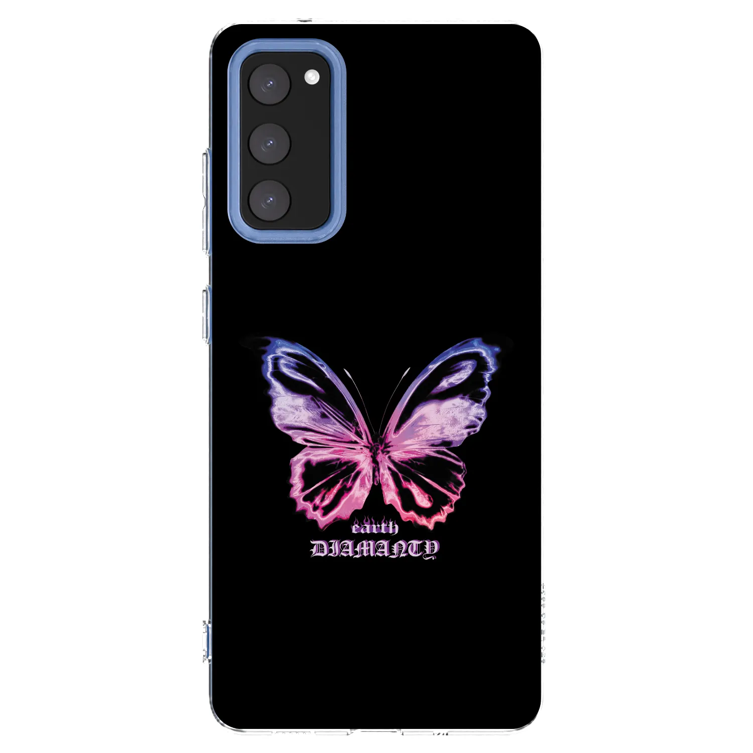 Picasee Samsung Galaxy S20 FE Hülle - Transparentes Silikon - Diamanty Purple