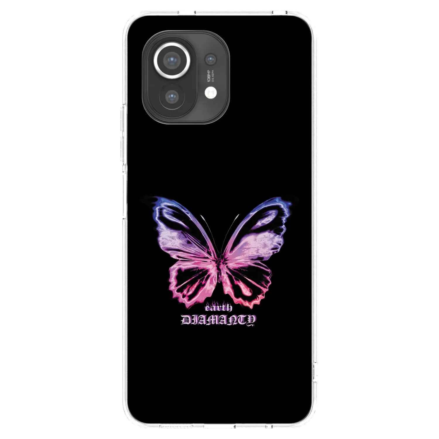 Picasee Xiaomi Mi 11 Hülle - Transparentes Silikon - Diamanty Purple