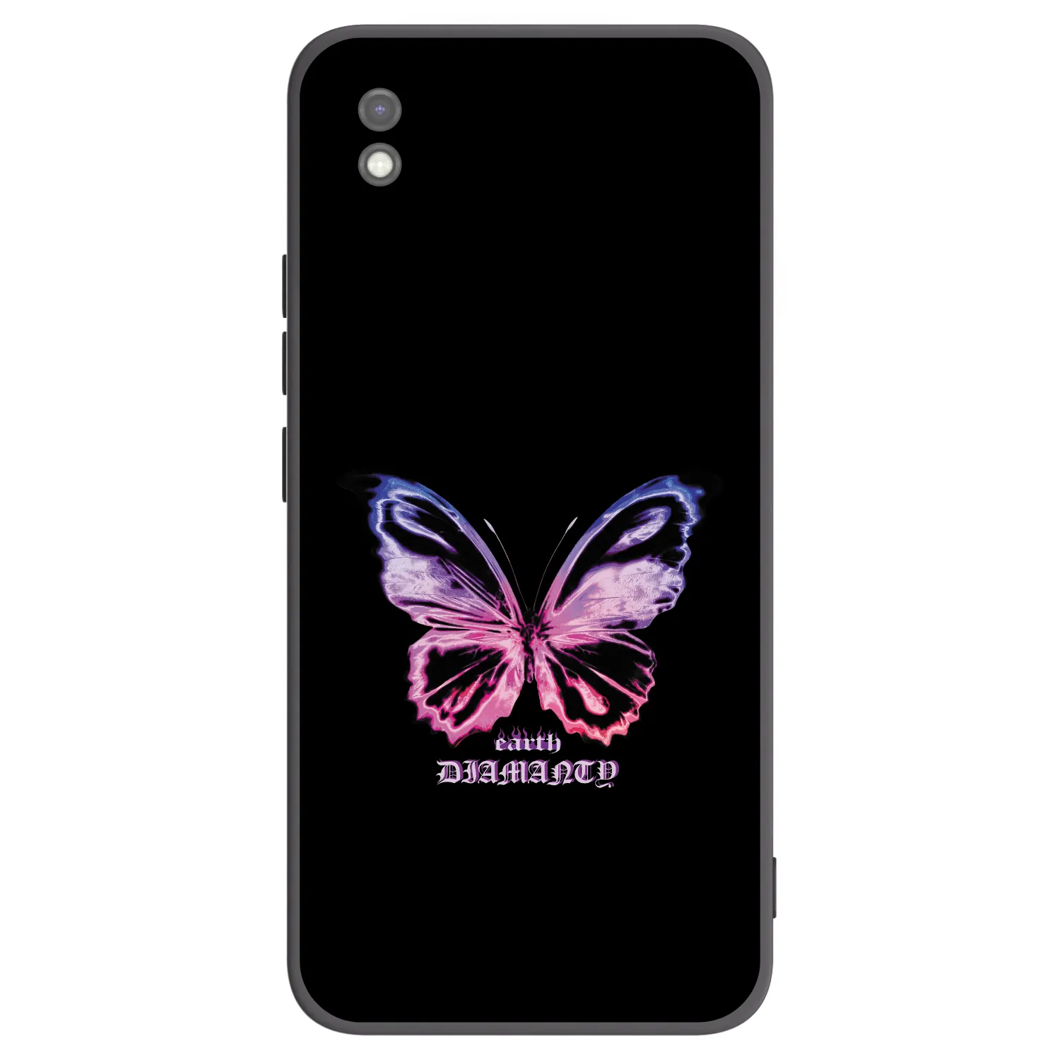 Picasee Xiaomi Redmi 9AT Hülle - Schwarzes Silikon - Diamanty Purple