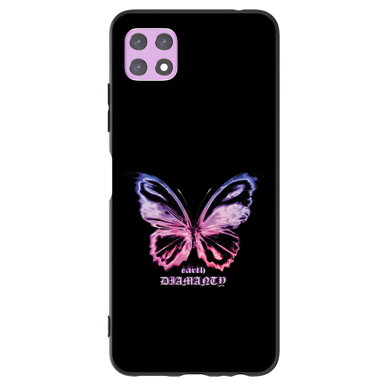 Picasee Samsung Galaxy A22 A226B 5G Hülle - Schwarzes Silikon - Diamanty Purple