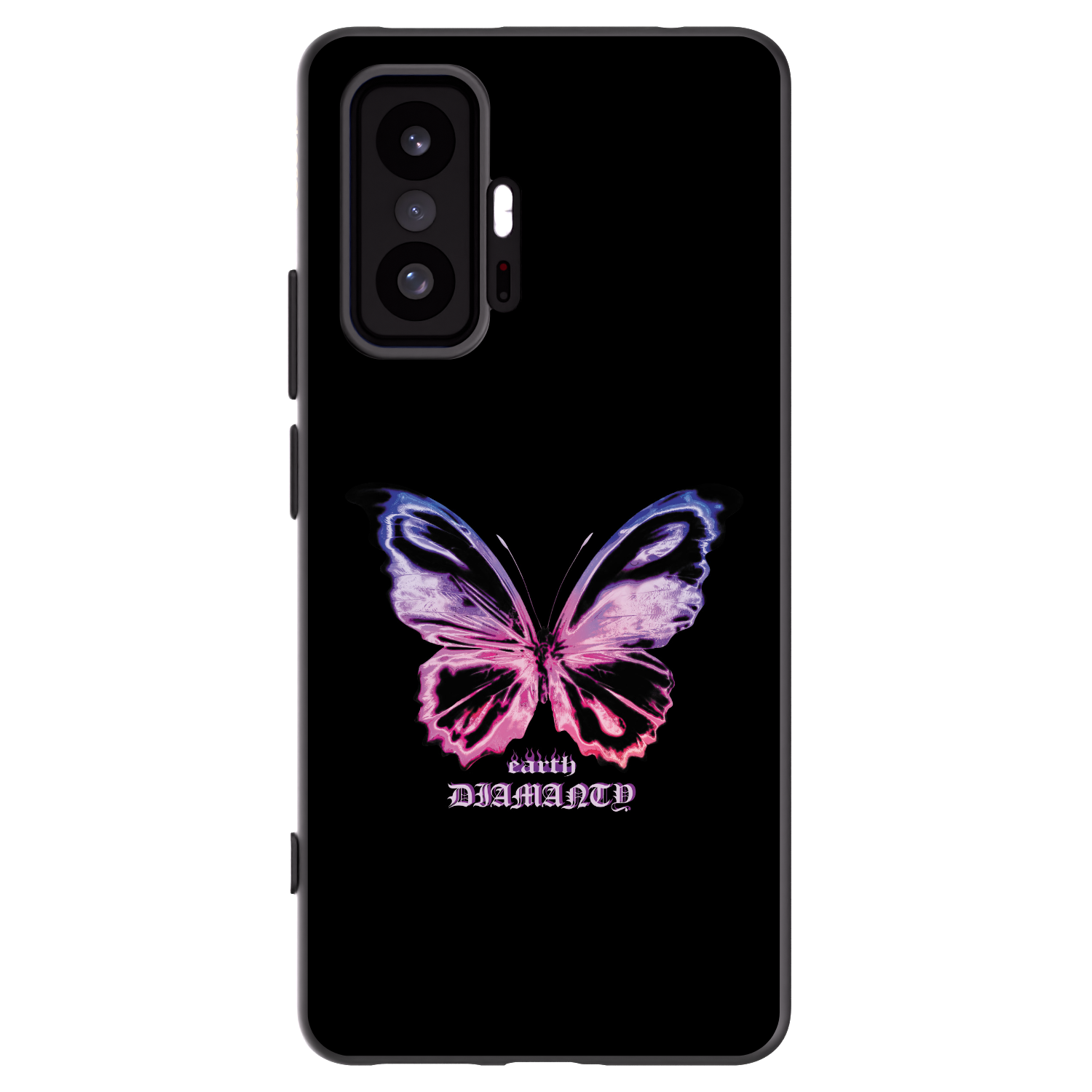 Picasee Xiaomi 11T Pro Hülle - Schwarzes Silikon - Diamanty Purple