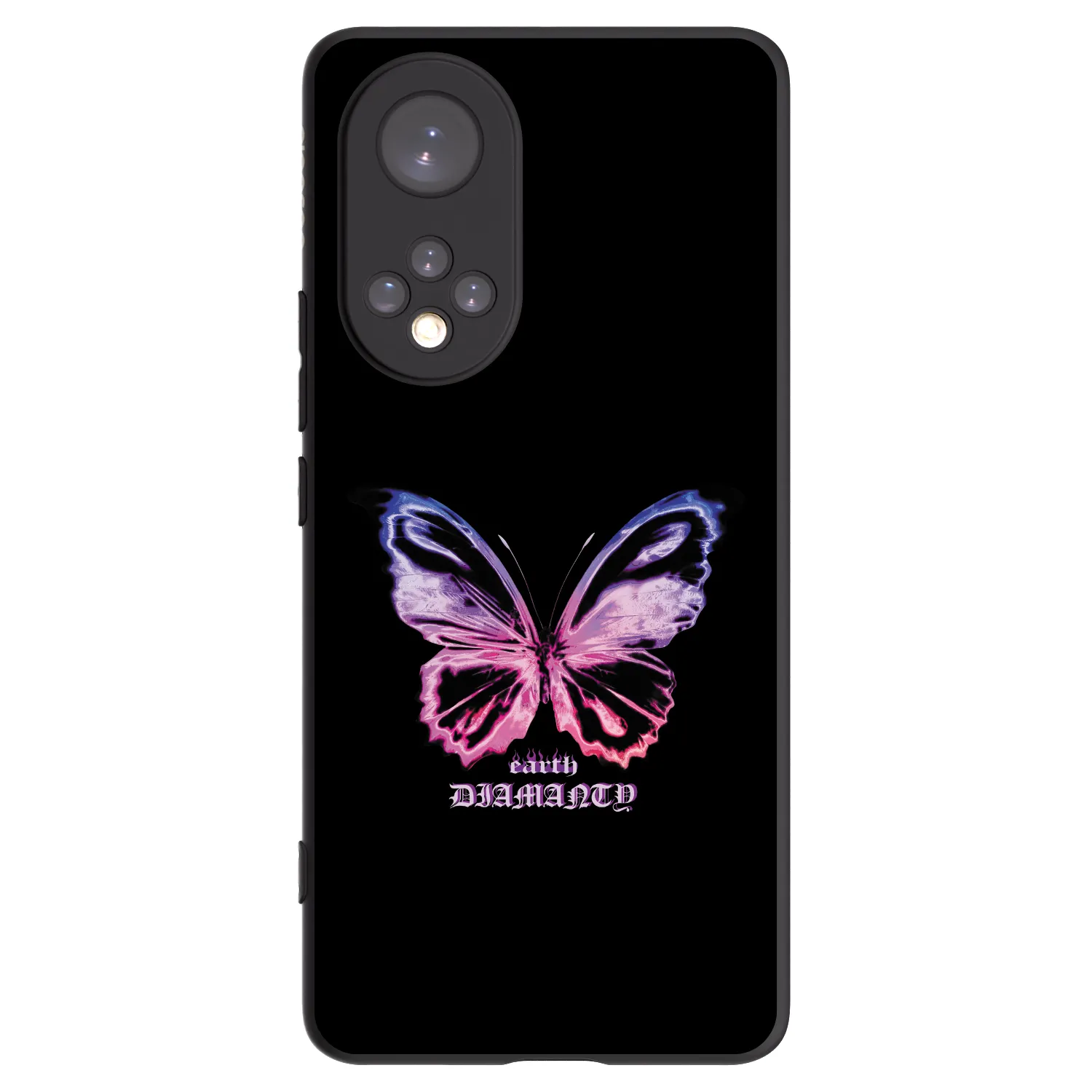 Picasee Honor 50 5G Hülle - Schwarzes Silikon - Diamanty Purple