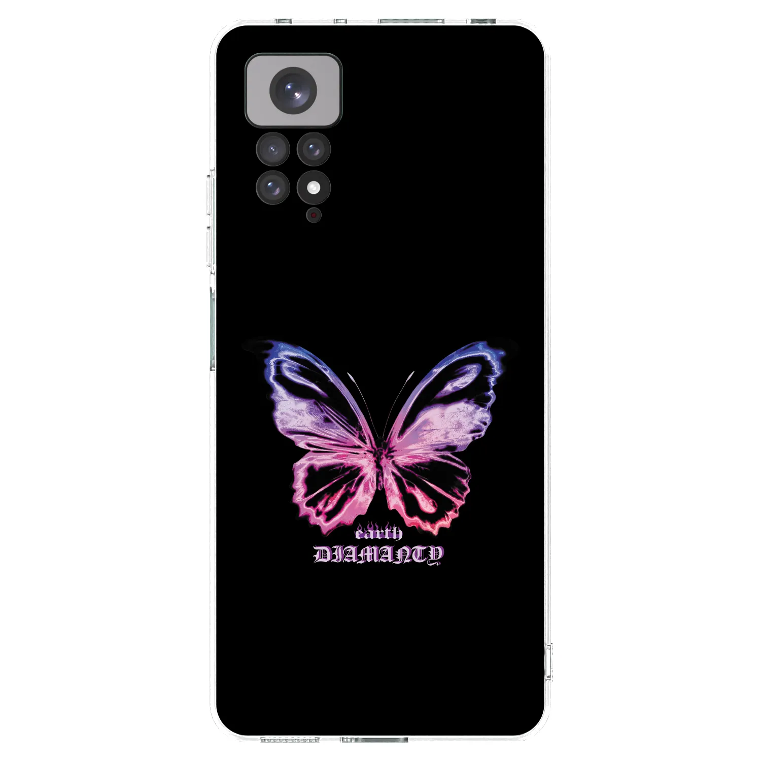Picasee Xiaomi Redmi Note 11S 4G Hülle - Transparentes Silikon - Diamanty Purple