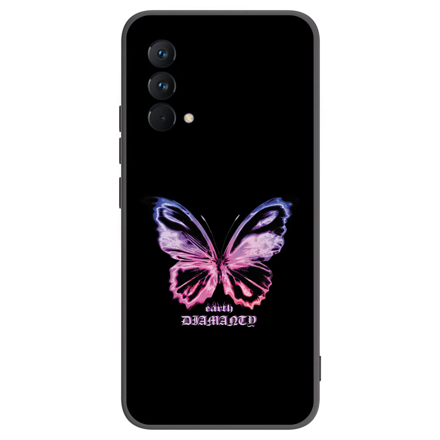 Picasee Realme GT Master Edition 5G Hülle - Schwarzes Silikon - Diamanty Purple