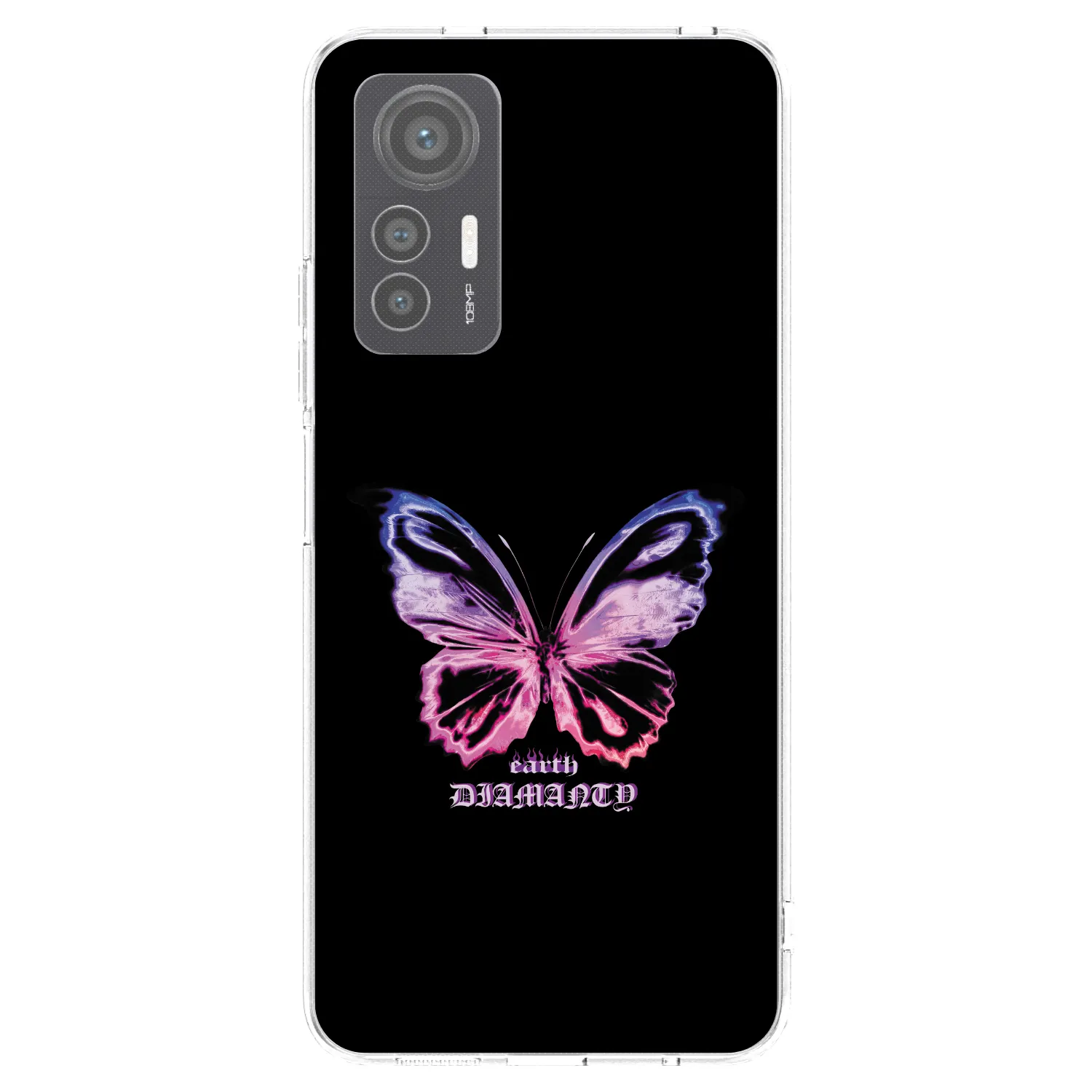 Picasee Xiaomi 12 Lite Hülle - Transparentes Silikon - Diamanty Purple