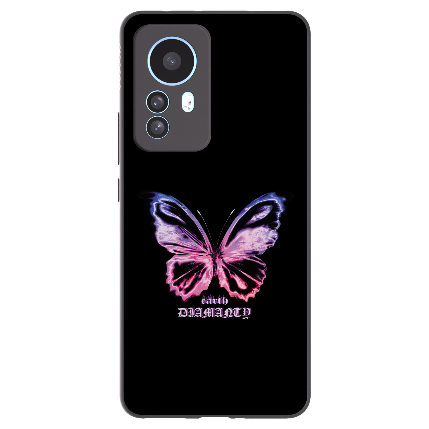 Picasee Xiaomi 12T Pro Hülle - Schwarzes Silikon - Diamanty Purple