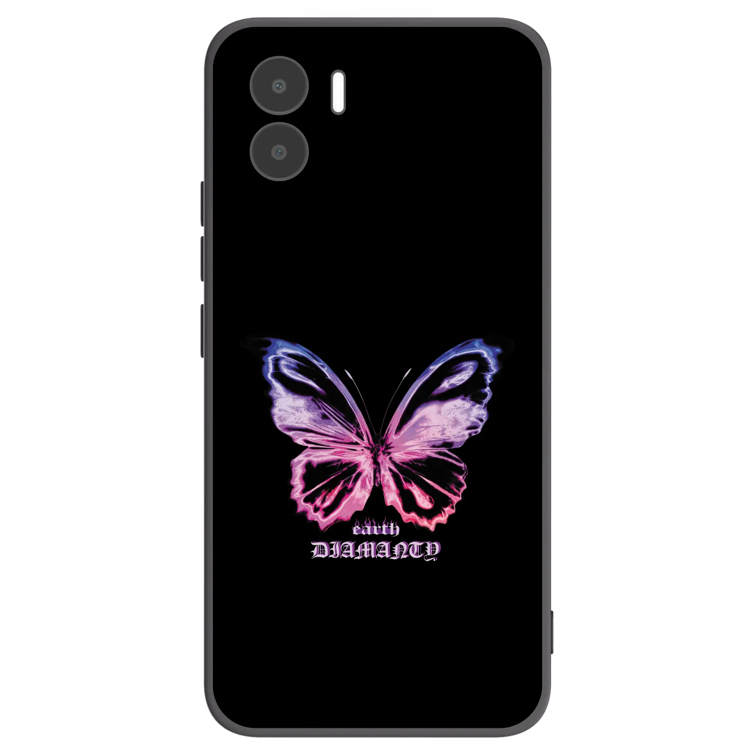 Picasee Xiaomi Redmi A1 Hülle - Schwarzes Silikon - Diamanty Purple