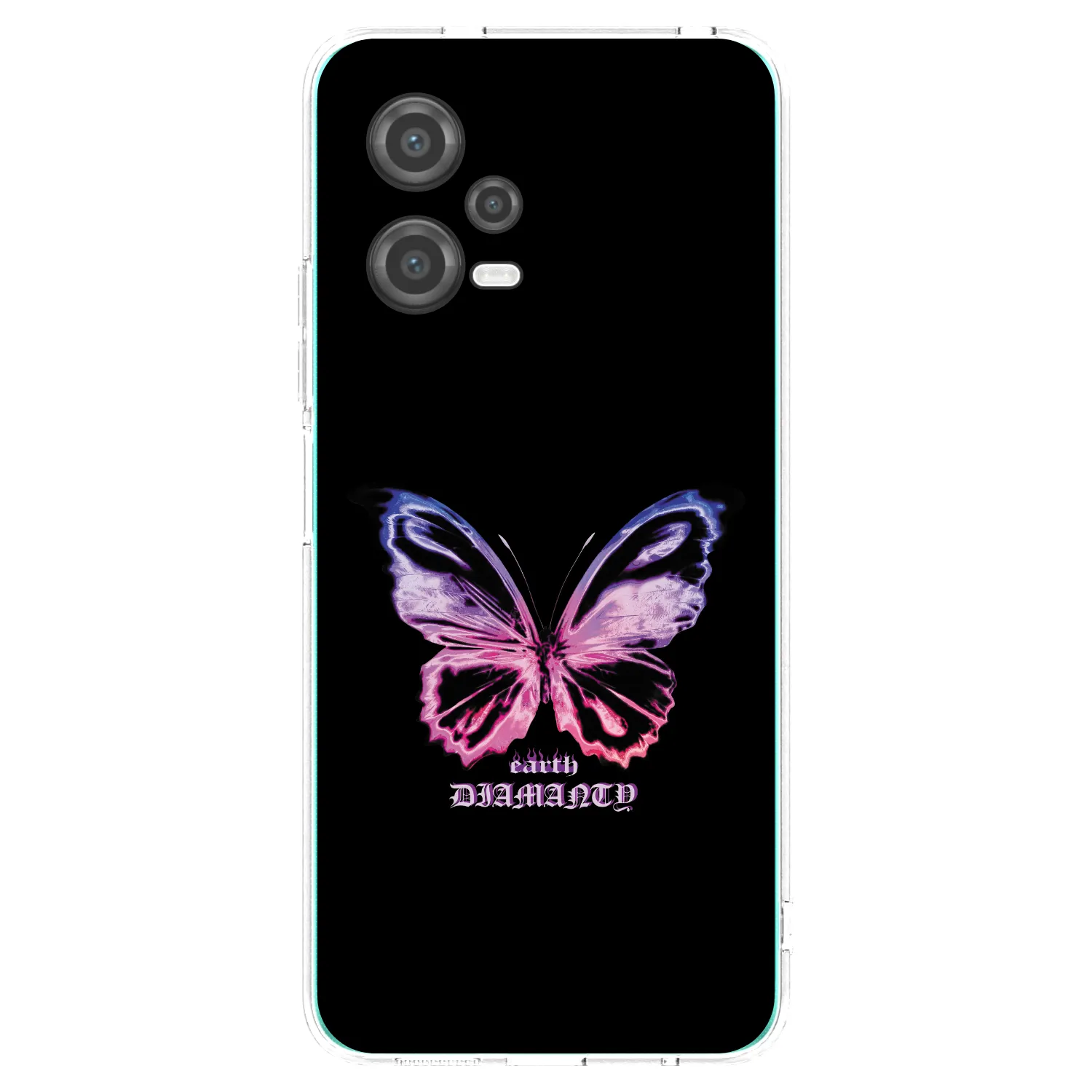 Picasee Xiaomi Poco X5 Hülle - Transparentes Silikon - Diamanty Purple