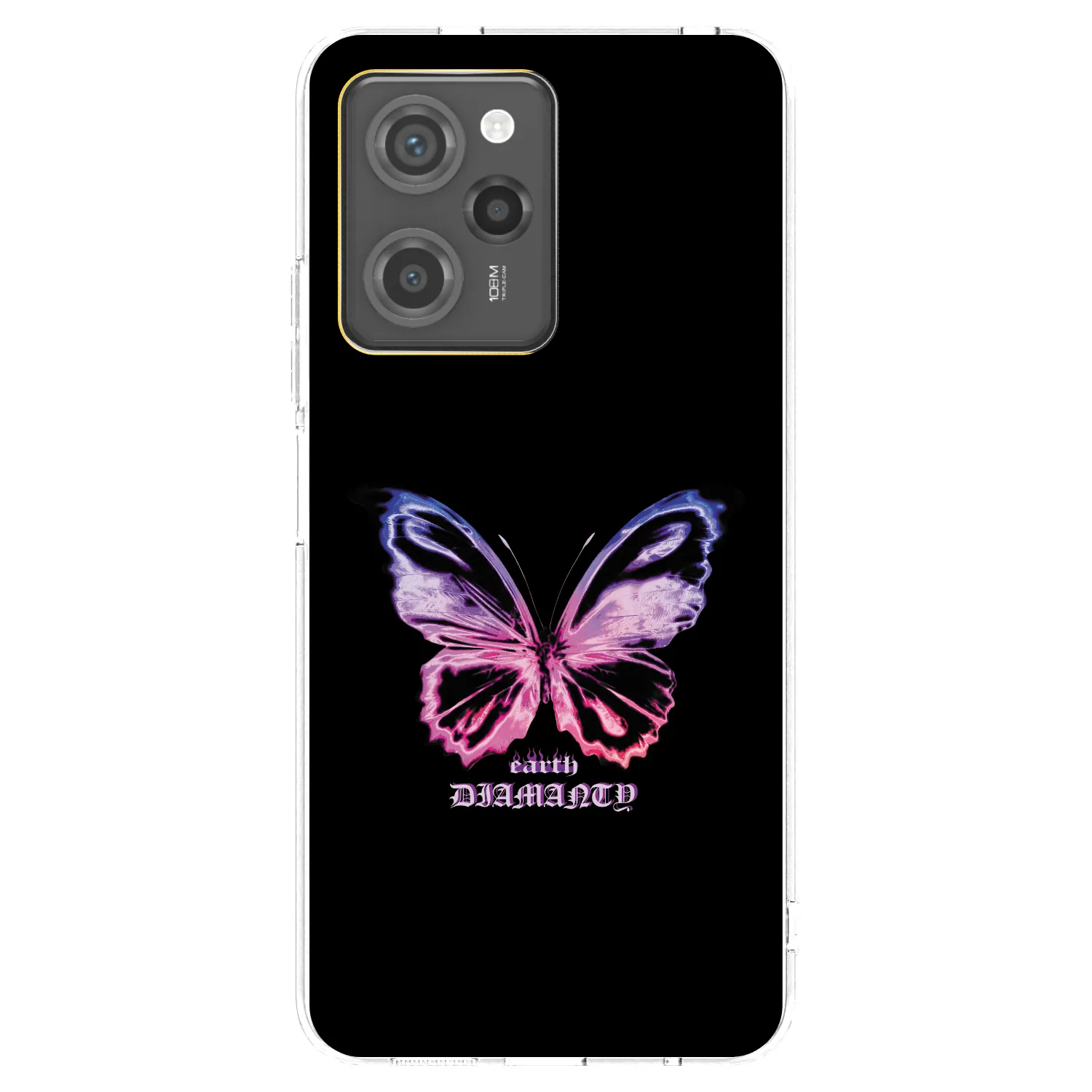Picasee Xiaomi Poco X5 Pro Hülle - Transparentes Silikon - Diamanty Purple